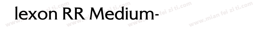 Alexon RR Medium字体转换